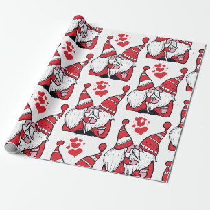 Adorable Gnome Kisses Geschenkpapier