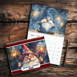 Adorable Gnomes 2026 Medium Zwei Seiten Kalender