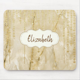 Adorable Golddiamanten, Marmor - Personalisiert Mousepad