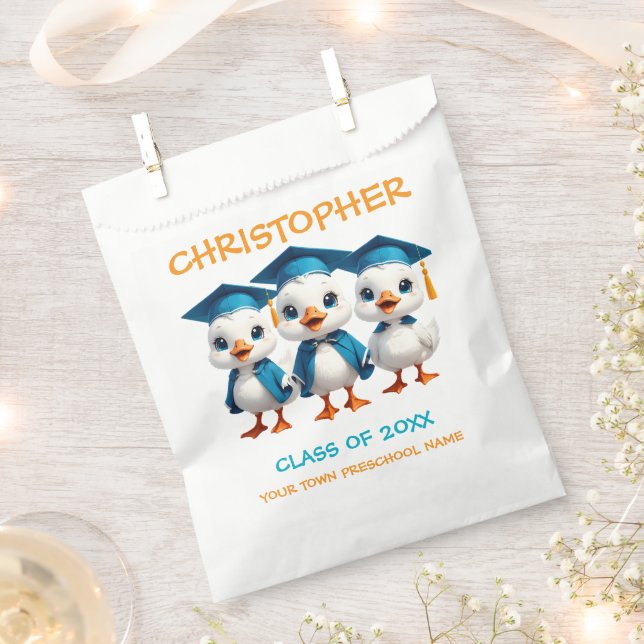Adorable Goose Pre K Grad Squad Geschenktütchen (Ausgeschnitten)