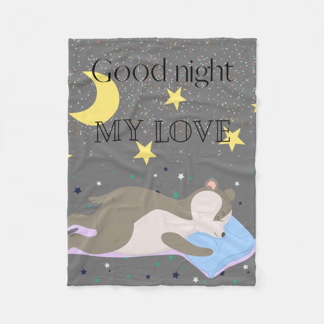 Adorable graue Muster Kinder Fleecedecke (Vorderseite)