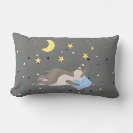 Adorable graue Muster Kinder Lendenkissen