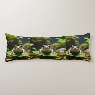 Adorable Green Frog Body Pillow Seitenschläferkissen