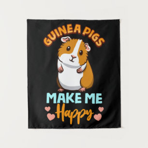 Adorable Guinea machen mich glücklich Wandteppich