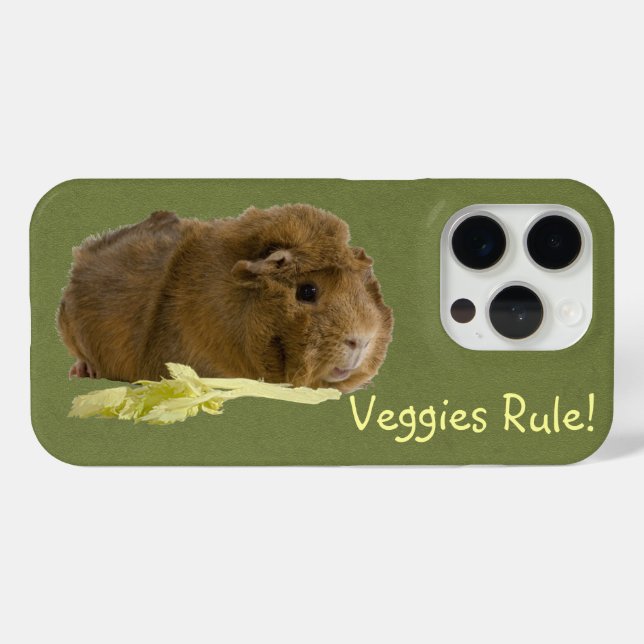 Adorable Guinea Pig Eating Celery Fotografie Case-Mate iPhone Hülle (Rückseite (Horizontal))