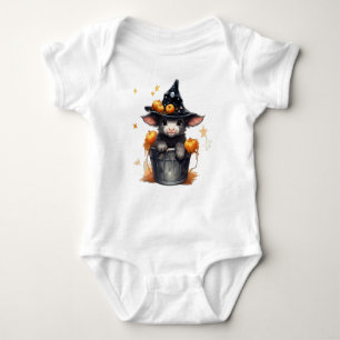 ADORABLE HALLOWEWEE KUHE IN EINEM BUCKET BABY STRAMPLER