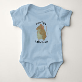 Adorable Hand-Painted Mouse Baby Bodysuit Baby Strampler