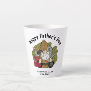 Adorable Handyman & Carpenter Garden Gnome Milchtasse