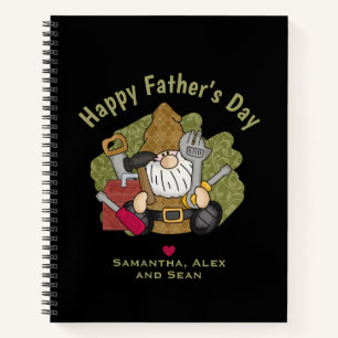Adorable Handyman & Carpenter Garden Gnome Notizbuch