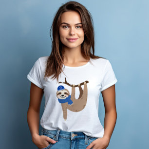 Adorable Hanukkah Sloth Tri-Blend Shirt