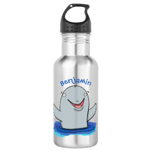 Adorable Happpoise Cartoon Illustration Edelstahlflasche