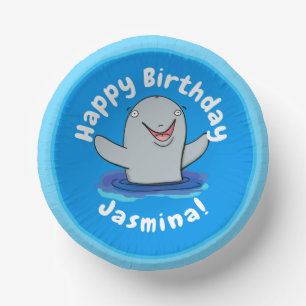 Adorable Happpoise Cartoon Illustration Pappteller