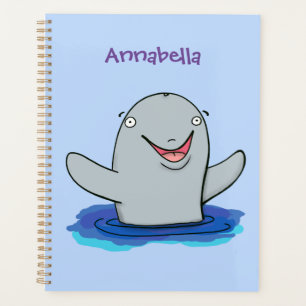 Adorable Happpoise Cartoon Illustration Planer