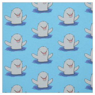 Adorable Happpoise Cartoon Illustration Stoff