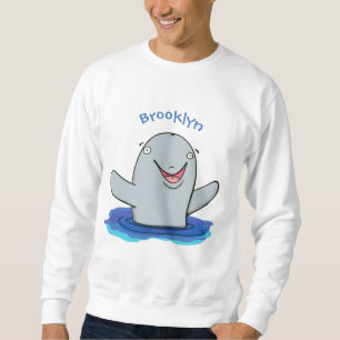 Adorable Happpoise Cartoon Illustration Sweatshirt