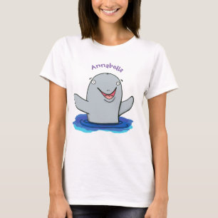 Adorable Happpoise Cartoon Illustration T-Shirt