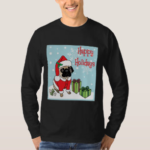 Adorable Happy Holidays Weihnachten Mops Classic T T-Shirt