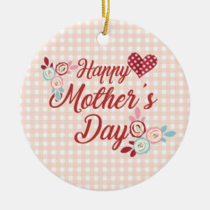 Adorable Happy Mother Day   Ornament