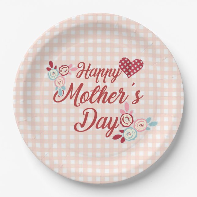 Adorable Happy Mother Day | Papierplatte Pappteller (Vorderseite)