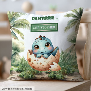 Adorable Hatch bald Baby Dinosaur Baby Kissen