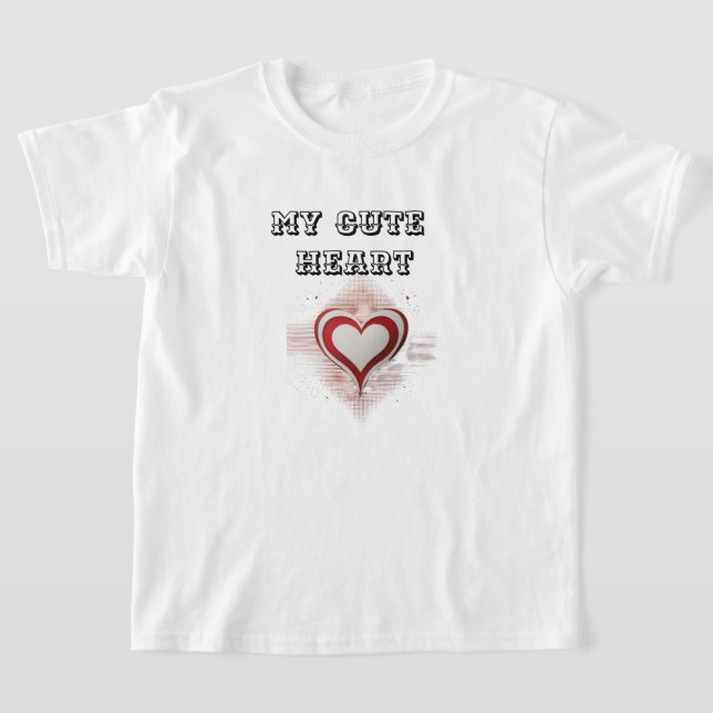 Adorable Heart Kids T-Shirt:Spread Love Everywhere T-Shirt (Ablage )