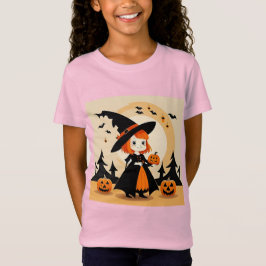 Adorable Hexe Holding Pumpkin T-Shirt
