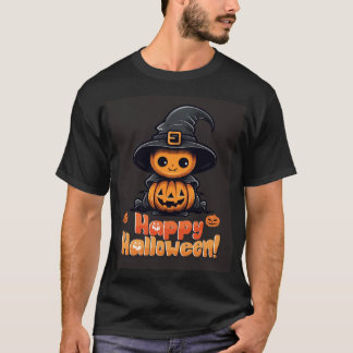 Adorable Hexenkürbis - Niedliches Halloween-Design T-Shirt