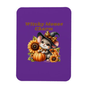 Adorable Hexenmäuse Halloween Charm für festes D Magnet