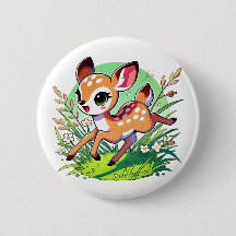 Adorable Hirsche mit laufendem Fleck