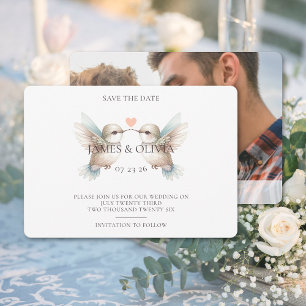 Adorable Hochzeit Foto Save the Date hinzufügen
