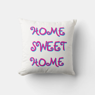 ADORABLE HOME SWEET HOME THROW PILLOW KISSEN