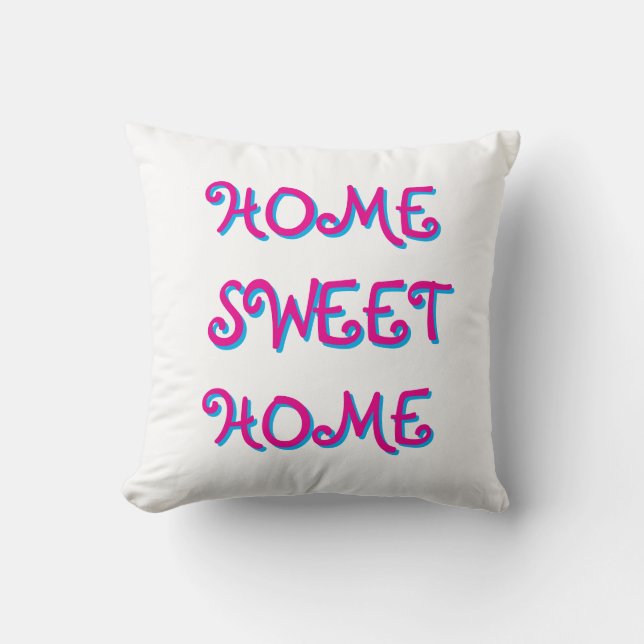 ADORABLE HOME SWEET HOME THROW PILLOW KISSEN (Vorderseite)