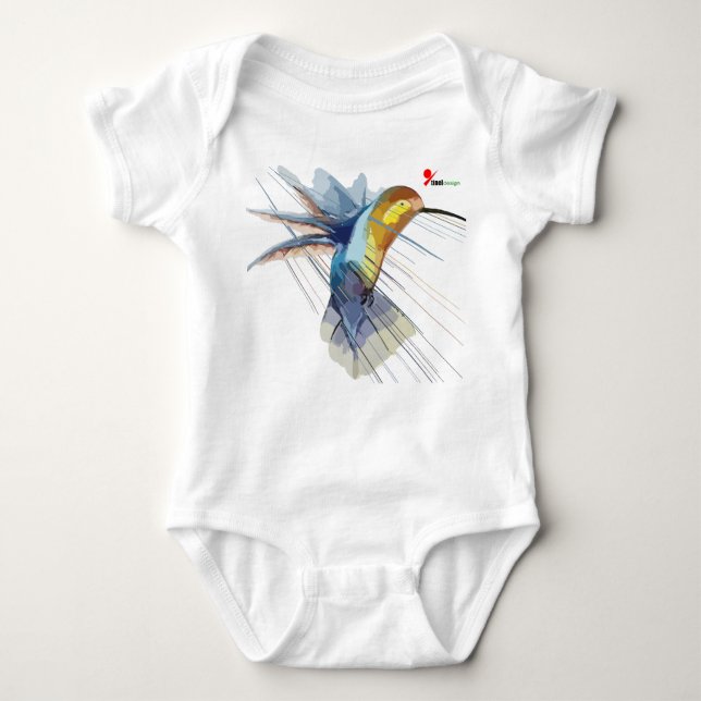 Adorable Hummingbird Baby Bodysuit Baby Strampler (Vorderseite)