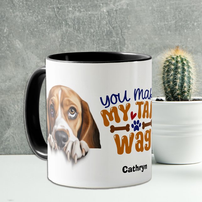 Adorable Hund Sie machen meinen Schwanz Wag Tasse (Von Creator hochgeladen)