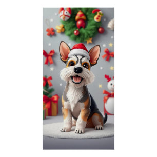 Adorable Hündin im Cartoon Poster
