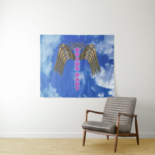 Adorable "I Liebe My Grand Baby" Wandteppich