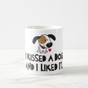Adorable, ich habe einen Hund geküsst und ich mag Kaffeetasse