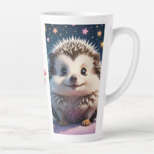 Adorable Igel mit Stars und Herzen Milchtasse