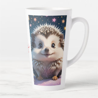 Adorable Igel mit Stars und Herzen Milchtasse
