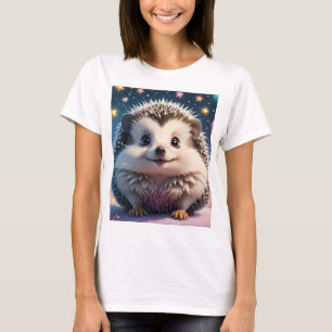 Adorable Igel mit Stars und Herzen T-Shirt