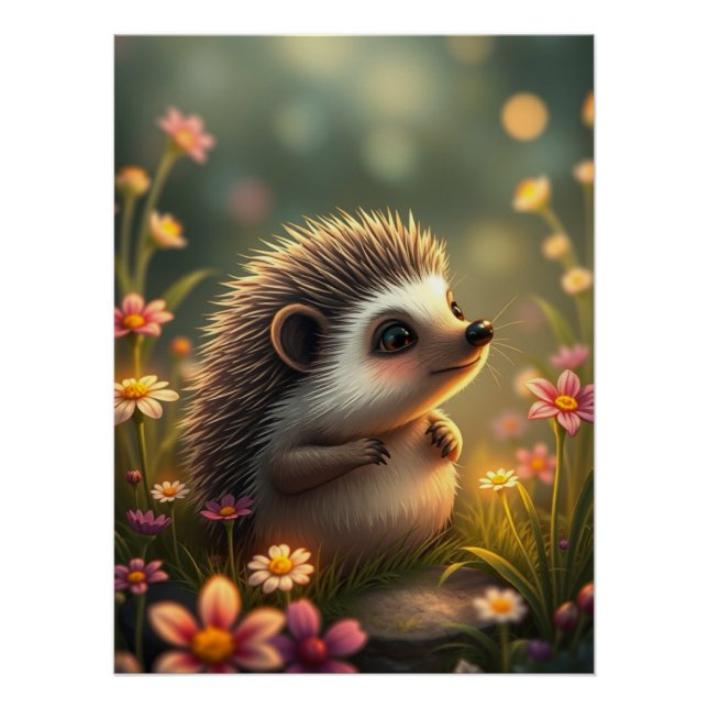 Adorable Igel Poster (Vorderseite)