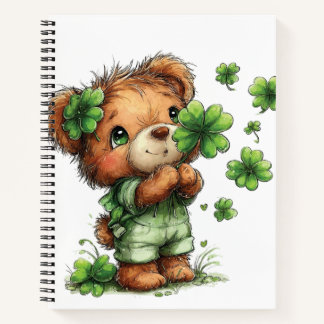 ADORABLE IRISH THEMED TEDDY BEAR NOTIZBUCH