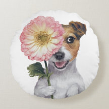 Adorable Jack Russell Watercolor Illustration