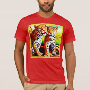 Adorable Jaguar Cubs im Dschungel. Jetzt kaufen T-Shirt