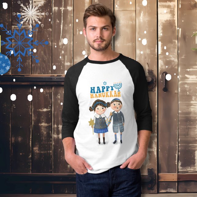 Adorable jüdisches Paar Hanukkah Holiday T-Shirt (Adorable Jewish couple Hanukkah Holiday T-Shirt)