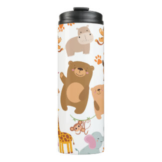 Adorable Jungle Friends Travel Mug Thermosbecher