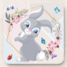 Adorable Kaninchen Blume Schmetterlinge für verlie