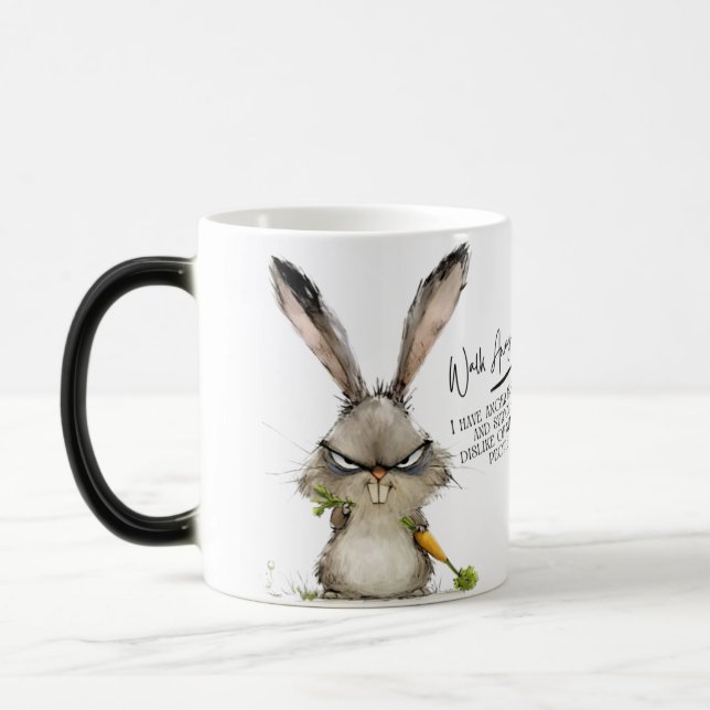 Adorable Kaninchencoffee Tasse - Hoppingsips vor (Links)