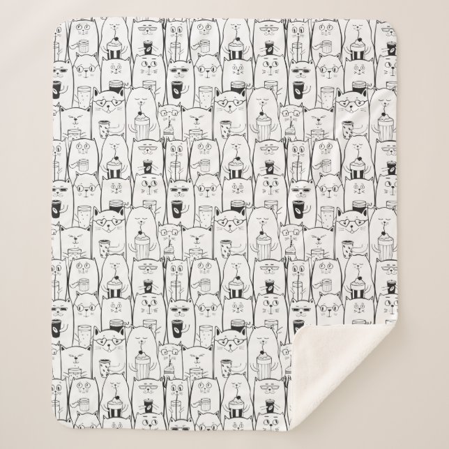 Adorable Katzen Sherpadecke (Vorderseite)