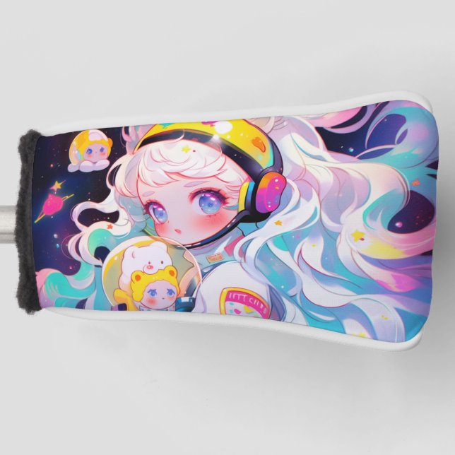 Adorable Kawaii Anime Girl Golf Headcover (Vorderseite)